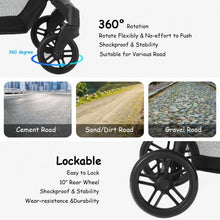 Load image into Gallery viewer, 2-in-1 Foldable Pushchair Newborn Infant Baby Stroller-Coffee