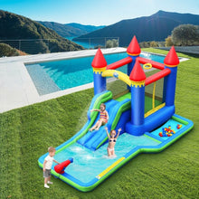 Load image into Gallery viewer, Inflatable Bounce House Castle Water Slide with Climbing Wall