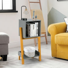 Load image into Gallery viewer, Nightstand End Table Side Table Freestanding Cabinet Utility Bookshelf