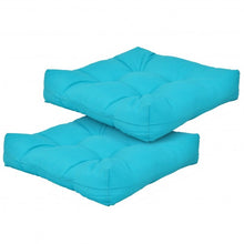 Load image into Gallery viewer, 21" x 21" Patio Chair Seat Cushion Pads for Indoor and Outdoor-Turquoise