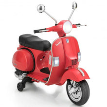 Load image into Gallery viewer, 6V Kids Ride on Vespa Scooter Motorcycle with Headlight-Red