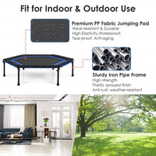 Load image into Gallery viewer, 50" Hexagonal Fitness Trampoline Exercise Rebounder with Pad-Blue