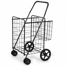 Load image into Gallery viewer, Jumbo Basket for Grocery Laundry Travel w/ Swivel Wheels