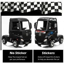 Load image into Gallery viewer, 12 V Mercedes Benz Actros Electric Kids Ride on Truck w/ Remote Control & MP3