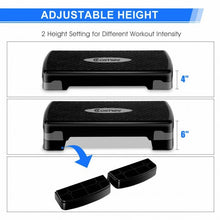 Load image into Gallery viewer, 26" Fitness Aerobic Step Exercise Stepper w/ Riser