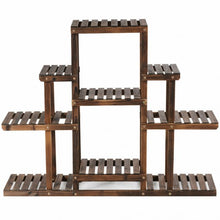 Load image into Gallery viewer, 6-Tier Flower Wood Stand Plant Display Rack Storage Shelf