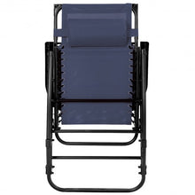 Load image into Gallery viewer, Zero Gravity Folding Rocking Chair Rocker Porch-Dark Blue