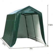 Load image into Gallery viewer, 7' x 12' Outdoor Carport Patio Storage Shelter Shed Car Canopy