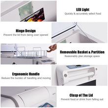 Load image into Gallery viewer, 55 Quarts Portable Electric Car Refrigerator-Silver