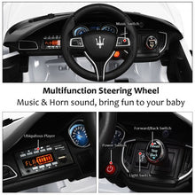 Load image into Gallery viewer, 12V Remote Control Maserati Licensed Kids Ride on Car-White