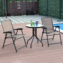 Load image into Gallery viewer, 3 pcs Bistro Patio Garden Furniture Set