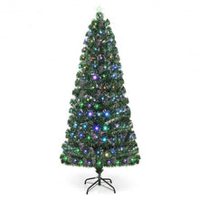 Load image into Gallery viewer, 5' / 6' / 7' Fiber Optic Artificial Christmas Tree with LED Lights-7'