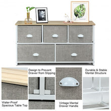 Load image into Gallery viewer, Wood Dresser Storage Unit Side Table Display Organizer-White