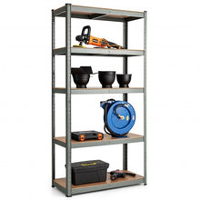 Load image into Gallery viewer, 35.5" x 71" Adjustable 5-Layer 2000 lbs Capacity Tool Shelf -Gray