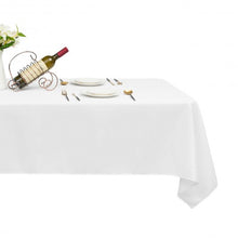 Load image into Gallery viewer, 10 pcs 60" x 126" Rectangle Polyester Tablecloth-White