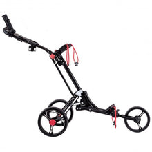 Load image into Gallery viewer, Foldable 3 Wheel Golf Pull Push Cart Trolley