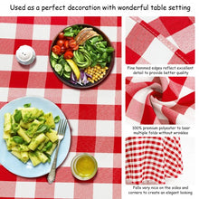 Load image into Gallery viewer, 2 Pcs Stain Resistant and Wrinkle Resistant Table Cloth-Red
