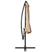 Load image into Gallery viewer, 10 Ft Patio Offset Hanging Umbrella with Easy Tilt Adjustment-Beige