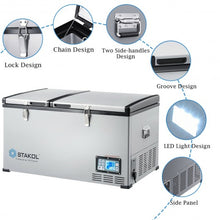 Load image into Gallery viewer, 84-Quart Portable Compressor Camping Electric Car Cooler