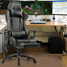 Load image into Gallery viewer, Ergonomic High Back PU Leather Massage Gaming Chair-Gray