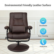 Load image into Gallery viewer, Recliner Chair Swivel Armchair Lounge-Brown