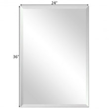 Load image into Gallery viewer, 24" x 36" Rectangle Wall Mounted Bathroom Beveled Mirror