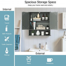 Load image into Gallery viewer, Bathroom Wall Mount Mirror Cabinet Organizer-Gray