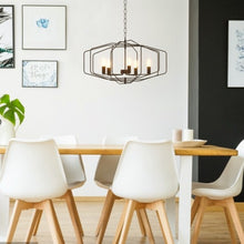 Load image into Gallery viewer, 28" Folding Rotatable Chandelier 5 Lights Metal Ceiling Lamp