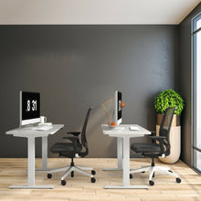 Load image into Gallery viewer, Electric Adjustable Standing up Desk Frame Dual Motor with Controller-White