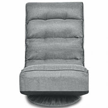 Load image into Gallery viewer, 5-Position Folding Floor Gaming Chair-Gray