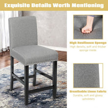 Load image into Gallery viewer, 25'' Kitchen Chairs w/ Rubber Wood Legs-Gray