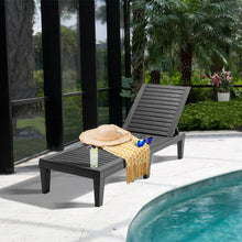 Load image into Gallery viewer, Outdoor Recliner Chair with 5-Position Adjustable Backrest-Black
