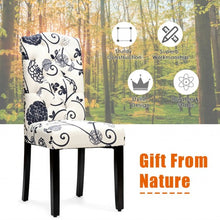 Load image into Gallery viewer, Set of 2 Tufted Upholstered Dining Chair-Black & White