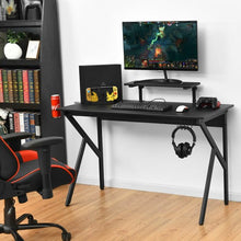 Load image into Gallery viewer, PC Table Workstation with Cup Holder and Headphone Hook