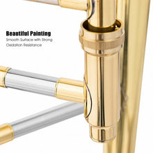 Load image into Gallery viewer, B Flat Trombone Golden Brass with Mouthpiece