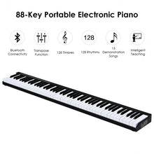Load image into Gallery viewer, 88-Key Portable Electronic Piano with Handbag-Black