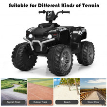 Load image into Gallery viewer, 12V Kids 4-Wheeler ATV Quad Ride On Car -Black