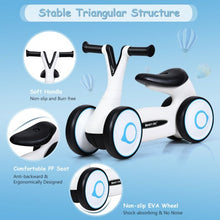 Load image into Gallery viewer, Baby Balance Bike Bicycle Toddler Toys Rides No-Pedal-White