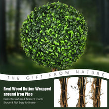 Load image into Gallery viewer, 4' Artificial UV Resistant Topiary Triple Ball Tree Plant