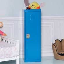 Load image into Gallery viewer, 48" Kid Safe Storage Children Single Tier Metal Locker-Blue
