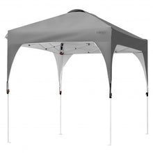 Load image into Gallery viewer, 6.6 x 6.6 FT Pop Up Height Adjustable Canopy Tent with Roller Bag-Gray