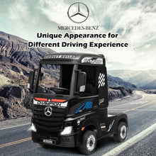 Load image into Gallery viewer, 12 V Mercedes Benz Actros Electric Kids Ride on Truck w/ Remote Control & MP3