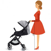 Load image into Gallery viewer, Lightweight Foldable Pushchair Baby Stroller with Foot Cover-Gray