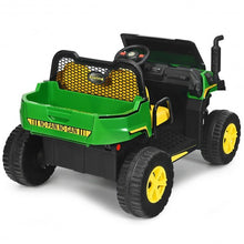 Load image into Gallery viewer, 12V Battery Powered Kids Ride On Dumpbed Truck RC-Green