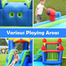 Load image into Gallery viewer, Inflatable Bounce House Castle Water Slide with Climbing Wall