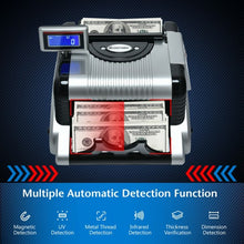 Load image into Gallery viewer, Money Counter 3 Displays Cash Counting Machine with Counterfeit Detection