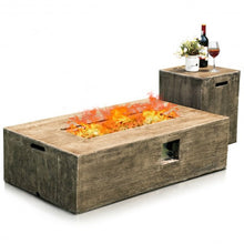Load image into Gallery viewer, 2PCS Outdoor Propane Fire Pit Table Set