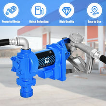 Load image into Gallery viewer, Gasoline Fuel Transfer Pump 12 Volt DC 20GPM Gas Diesel Kerosene Nozzle Kit