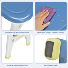 Load image into Gallery viewer, Kids Activity Table and Chair Set with Montessori Toys for Preschool and Kindergarten-Blue