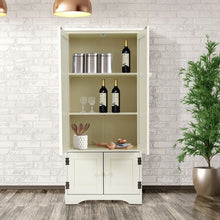 Load image into Gallery viewer, Accent Storage Cabinet Adjustable Shelves-White